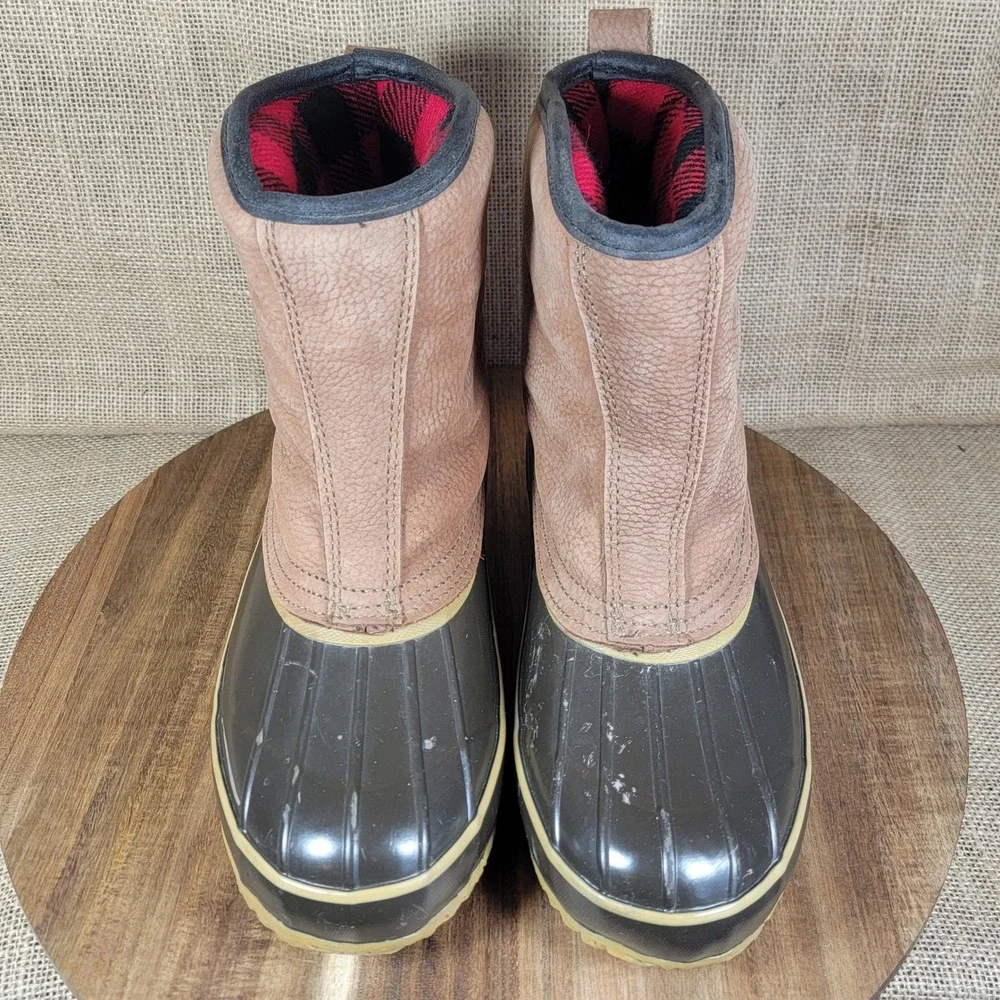 RedHead Thinsulate Duck Boots Brown Leather Rubber Women's Size 9 Insulated‎